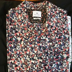 PAUL SMITH , nwot button down short sleeve shirt